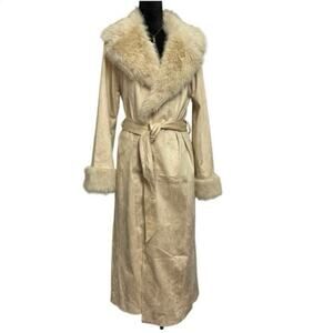 NWT - Show Me Your MuMu Penny Lane Faux Suede Maxi Coat